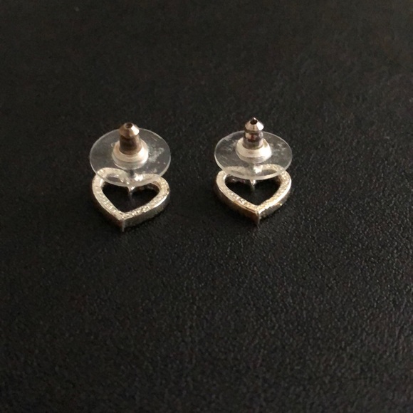 Heart Stud Earrings - Picture 2 of 2